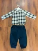 Детский костюм с рубашкой в клеточку - 2