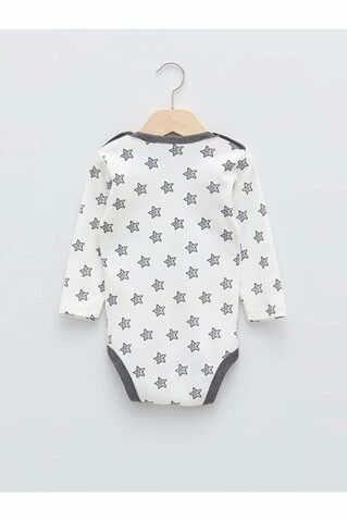 Боди с длинным рукавом в звезочках