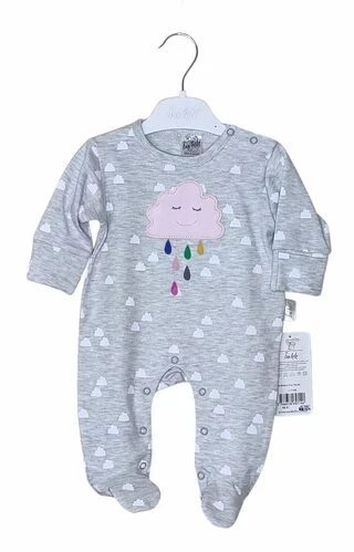 Человечек с аппликацией в виде тучки и дождика