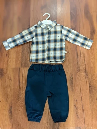 Детский костюм с рубашкой в клеточку