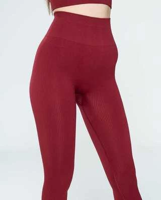 Лосины "в рубчик" с широким поясом