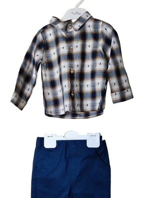 Детский костюм с рубашкой в клеточку