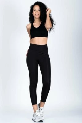 Матовые лосины с высокой талией