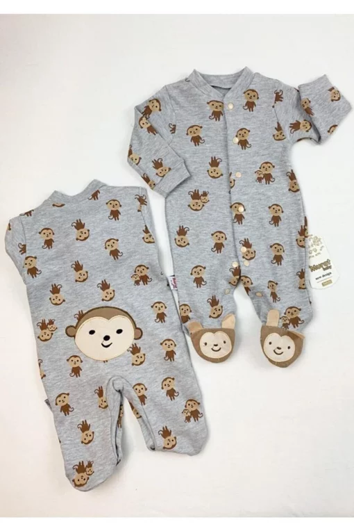 Костюм-боди с обезьянками