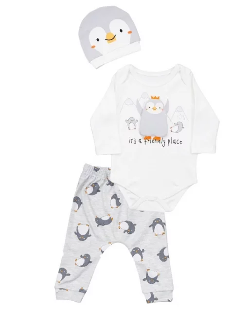 Костюмчик с боди, штаниками и шапочкой